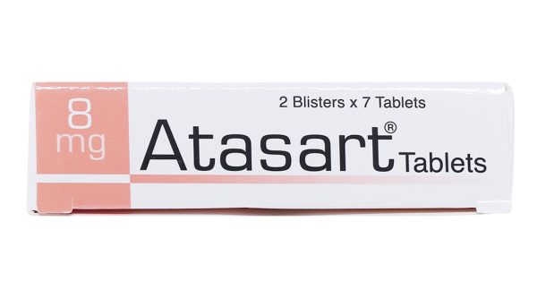 Atasart Tablets 8mg trị tăng huyết áp (2 vỉ x 7 viên)