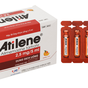 Dung dịch uống Atilene 2.5mg/5ml trị triệu chứng các biểu hiện dị ứng (30 ống x 5ml)
