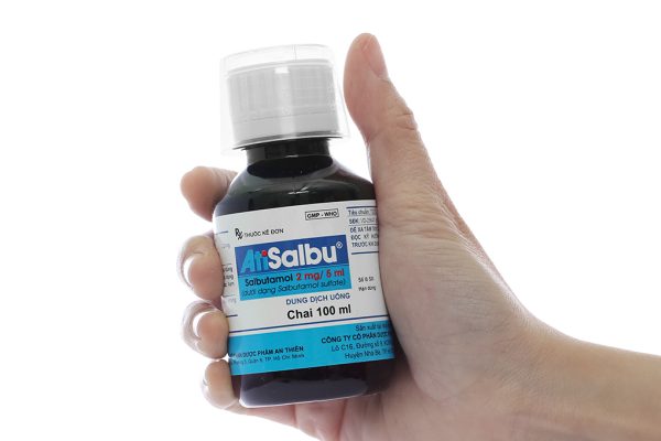 Dung dịch uống AtiSalbu 2mg/5ml trị cơn hen, ngắt cơn co thắt phế quản chai 100ml