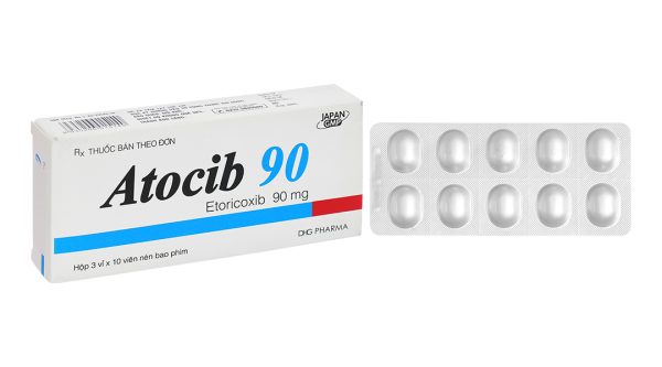 Atocib 90 điều trị viêm xương khớp, thoái hóa khớp (3 vỉ x 10 viên)