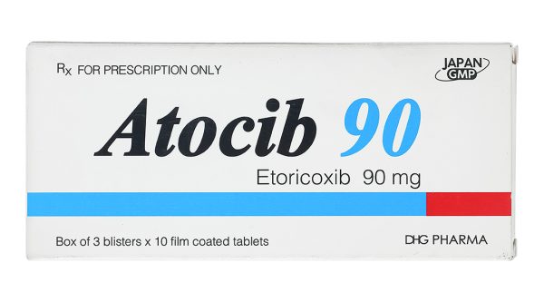 Atocib 90 điều trị viêm xương khớp, thoái hóa khớp (3 vỉ x 10 viên)