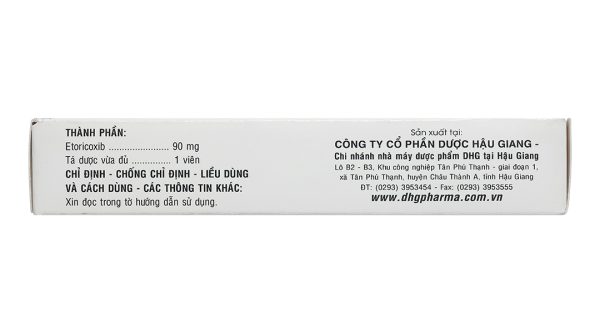 Atocib 90 điều trị viêm xương khớp, thoái hóa khớp (3 vỉ x 10 viên)