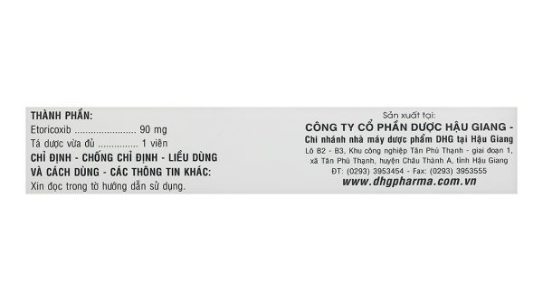 Atocib 90 điều trị viêm xương khớp, thoái hóa khớp (3 vỉ x 10 viên)