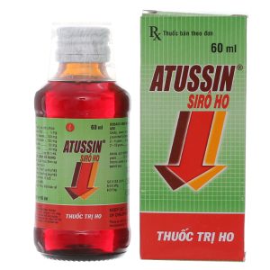 Siro Atussin trị ho trong bệnh lý hô hấp chai 60ml