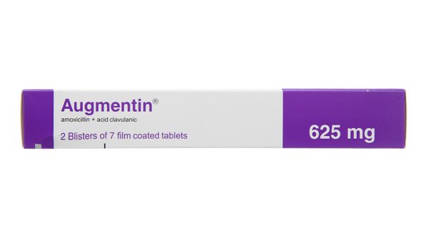 Augmentin 625mg trị nhiễm khuẩn do vi khuẩn nhạy cảm (2 vỉ x 7 viên)