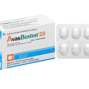 Avasboston 20 điều trị rối loạn mỡ máu (5 vỉ x 10 viên)