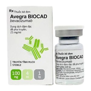 Dung dịch tiêm Avegra Biocad 100mg/4ml chỉ định điều trị ung thư vú di căn chai 4ml