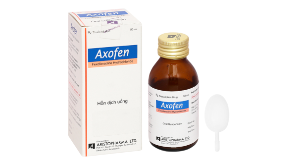 Hỗn dịch uống Axofen trị viêm mũi dị ứng, mày đay chai 50ml