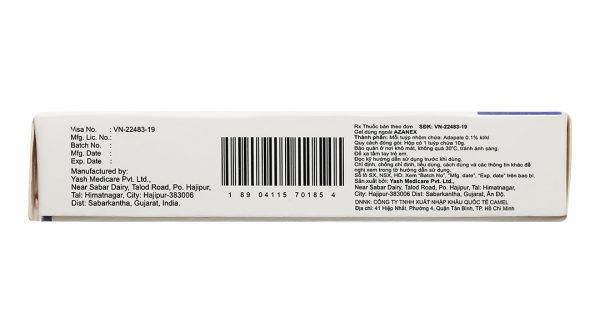 Azanex Gel 0.1% trị mụn trứng cá tuýp 10g