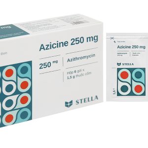 Thuốc cốm Azicine 250mg trị các chứng nhiễm khuẩn (6 gói x 1.5g)