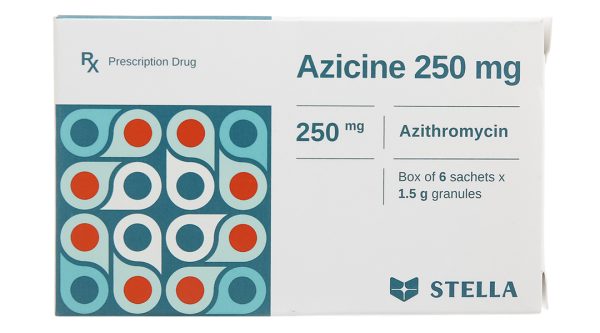 Thuốc cốm Azicine 250mg trị các chứng nhiễm khuẩn (6 gói x 1.5g)