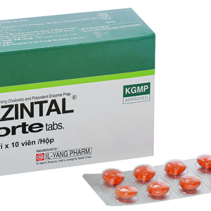 Azintal Forte Tabs trị đầy hơi, khó tiêu (10 vỉ x 10 viên)
