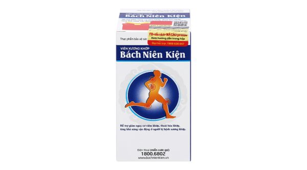 Viên xương khớp Bách Niên Kiện giảm nguy cơ viêm khớp, thoái hóa khớp chai 80 viên