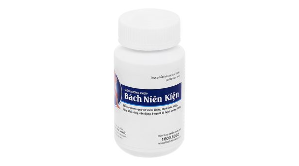Viên xương khớp Bách Niên Kiện giảm nguy cơ viêm khớp, thoái hóa khớp chai 80 viên