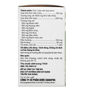 Bài Thạch Danapha điều trị sỏi thận, sỏi mật lọ 45 viên