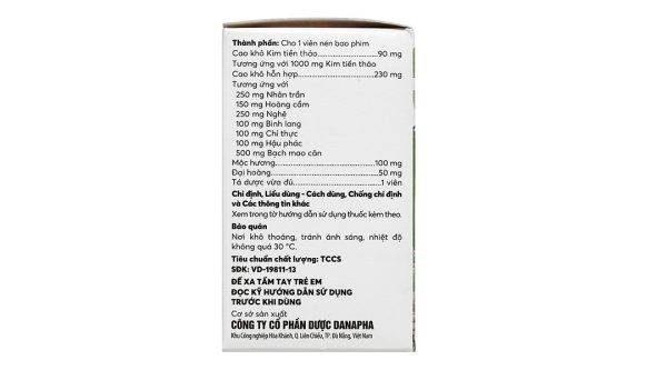 Bài Thạch Danapha điều trị sỏi thận, sỏi mật lọ 45 viên