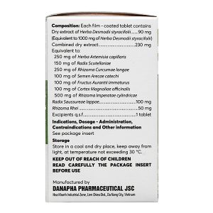 Bài Thạch Danapha điều trị sỏi thận, sỏi mật lọ 45 viên