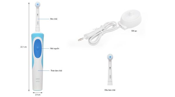 Bàn chải điện Oral-B Vitality Ultrathin Blue D12.513