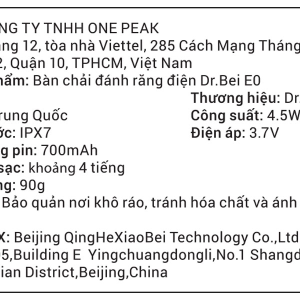 Bàn chải đánh răng điện Dr.Bei E0