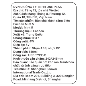 Bàn chải điện Enchen Mint 5