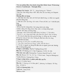 Bàn chải điện Halio Sonic Whitening - Midnight Blue