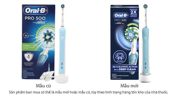 Bàn chải điện Oral-B Pro 500 CrossAction D16.513