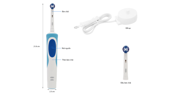 Bàn chải điện Oral-B Vitality Precision Clean Blue D12.513