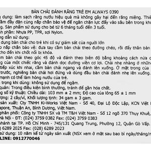 Bàn chải đánh răng cho bé Okamura Always 0390 vỉ 2 cây