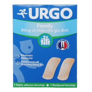 Băng cá nhân Urgo Family hộp 10 miếng