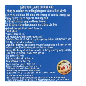 Băng keo lụa có độ dính cao Urgosyval (2.5cm x 5m)