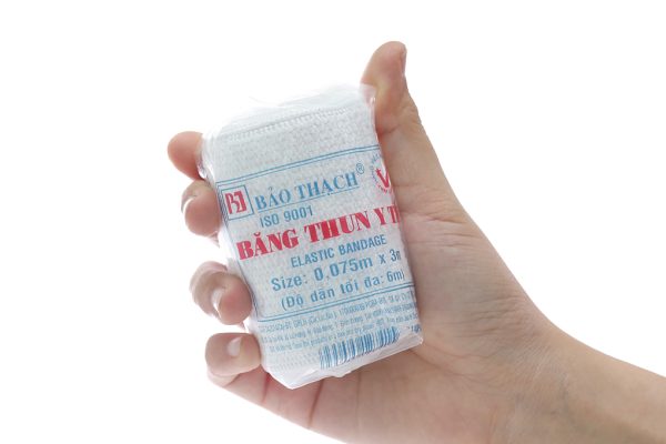 Băng thun y tế 2 móc Bảo Thạch (0.075m x 3m)