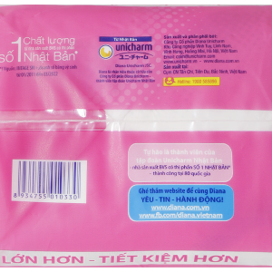 Băng vệ sinh Diana siêu thấm siêu mỏng cánh gói 20 miếng