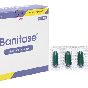 Banitase trị đầy hơi, khó tiêu (20 vỉ x 5 viên)