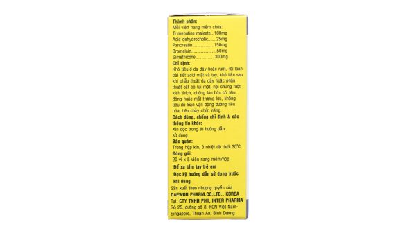 Banitase trị đầy hơi, khó tiêu (20 vỉ x 5 viên)