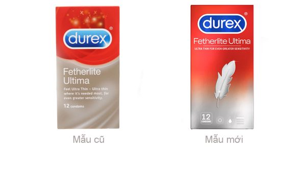 Bao cao su Durex Fetherlite Ultima siêu mỏng 52mm hộp 12 cái