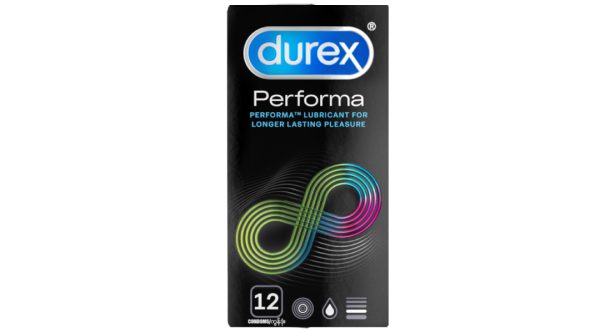 Bao cao su Durex Performa kéo dài thời gian hưng phấn 52mm hộp 12 cái