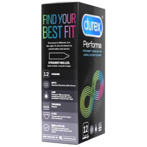 Bao cao su Durex Performa kéo dài thời gian hưng phấn 52mm hộp 12 cái