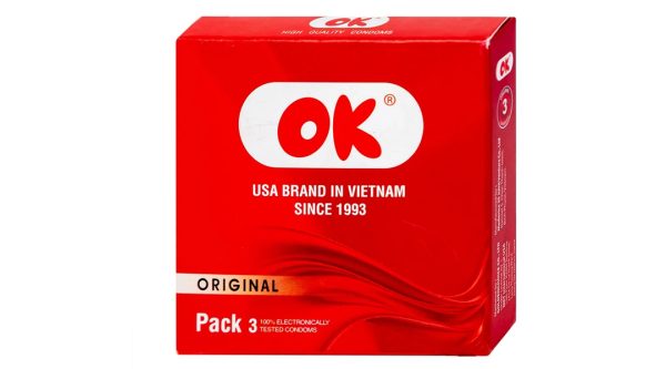Bao cao su OK Original 49mm hộp 3 cái