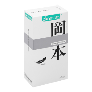 Bao cao su Okamoto Skinless Skin Purity 53mm hộp 10 cái