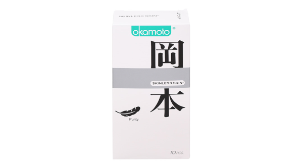 Bao cao su Okamoto Skinless Skin Purity 53mm hộp 10 cái