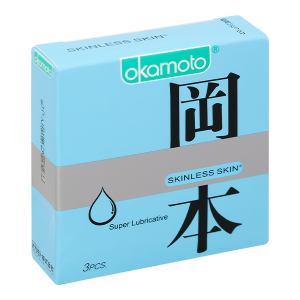 Bao cao su Okamoto Skinless Skin Super Lubricative 53mm hộp 3 cái