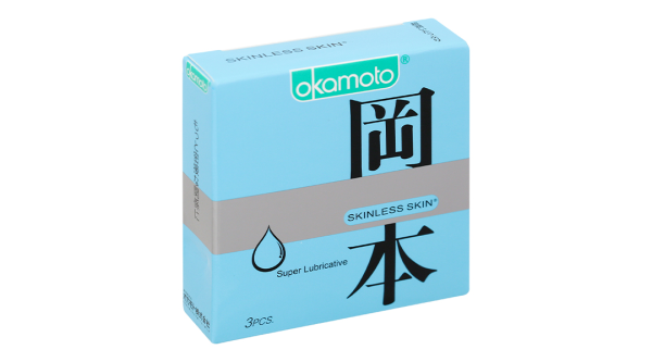 Bao cao su Okamoto Skinless Skin Super Lubricative 53mm hộp 3 cái