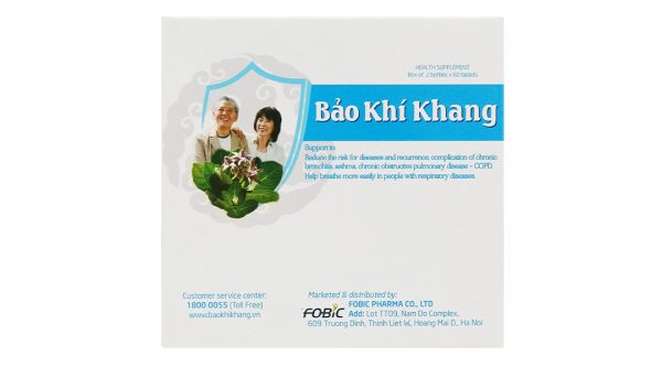 Bảo Khí Khang hỗ trợ các bệnh đường hô hấp hộp 120 viên