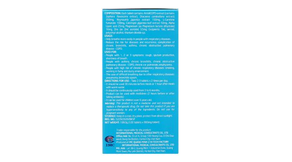 Bảo Khí Khang hỗ trợ các bệnh đường hô hấp hộp 120 viên