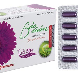 Bảo Xuân tuổi 50+ giúp cân bằng nội tiết tố nữ hộp 30 viên