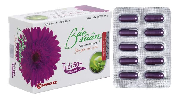 Bảo Xuân tuổi 50+ giúp cân bằng nội tiết tố nữ hộp 30 viên