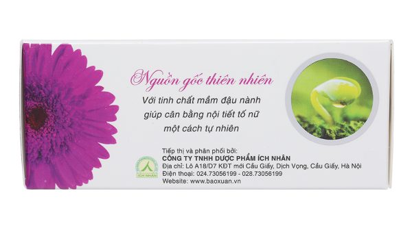 Bảo Xuân tuổi 50+ giúp cân bằng nội tiết tố nữ hộp 30 viên