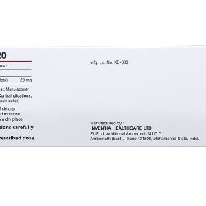 Barole 20 trị viêm loét do trào ngược dạ dày, thực quản (10 vỉ x 10 viên)