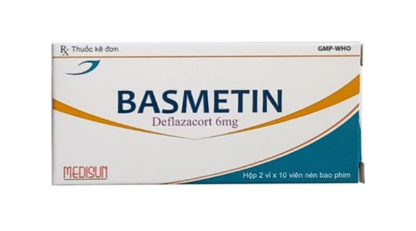 Basmetin 6mg điều trị hen phế quản, viêm khớp dạng thấp (2 vỉ x 10 viên)