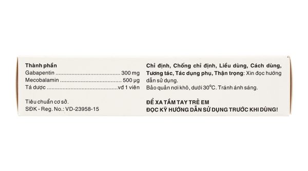 Bazato trị các triệu chứng đau thần kinh (3 vỉ x 10 viên)